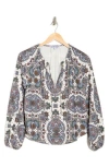 Veronica Beard Solay Paisley-print Crepe Blouse In Multi