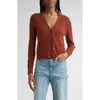 Veronica Beard Solene Cashmere Cardigan In Brown