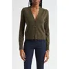 Veronica Beard Solene Cashmere Cardigan In Green
