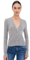 Veronica Beard Solene Cashmere Cardigan In Heather Grey In Heather Grey