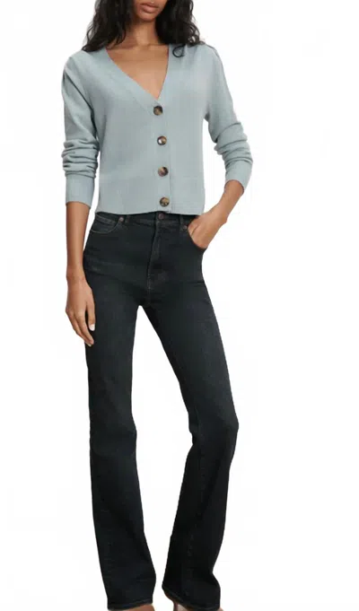 Veronica Beard Solene Cashmere Cardigan In Antique Blue