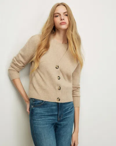 Veronica Beard Solene Cashmere Cardigan In Oatmeal