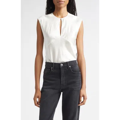 Veronica Beard Sparrow Cutout Silk Blend Sleeveless Top In Red