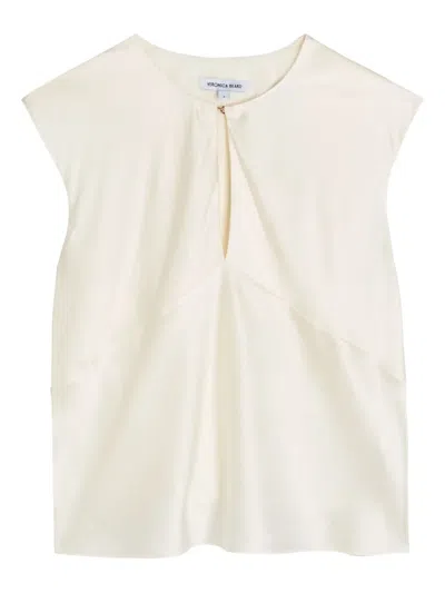 VERONICA BEARD SPARROW KEYHOLE SLEEVELESS BLOUSE