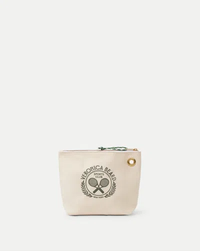 Veronica Beard Sports Club Canvas Pouch In Brown