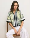Veronica Beard Spruce Button-down Shirt