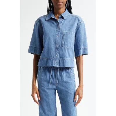 Veronica Beard Spruce Denim Shirt