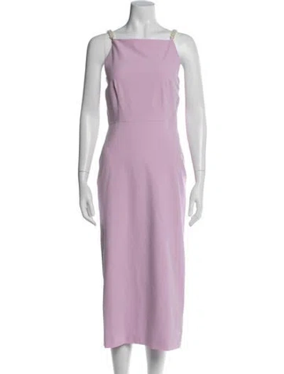 Pre-owned Veronica Beard Square Neckline Long Dress W/ Tags In Purple