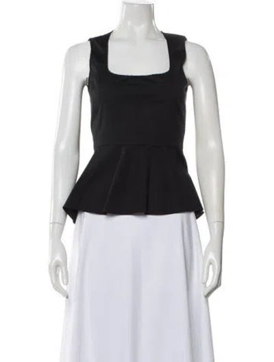 Pre-owned Veronica Beard Square Neckline Sleeveless Top In Blue