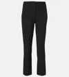 Veronica Beard Back Zip Scuba Pants In Black