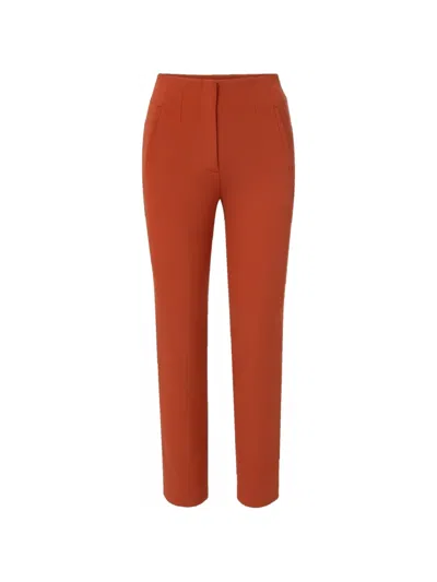 Veronica Beard Stila Slim Trousers In Orange