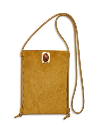 Veronica Beard Stone Embellished Suede Crossbody Bag In Black