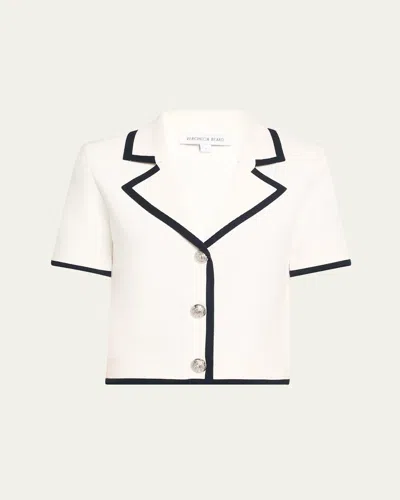 Veronica Beard Stovall Knit Short-sleeve Jacket