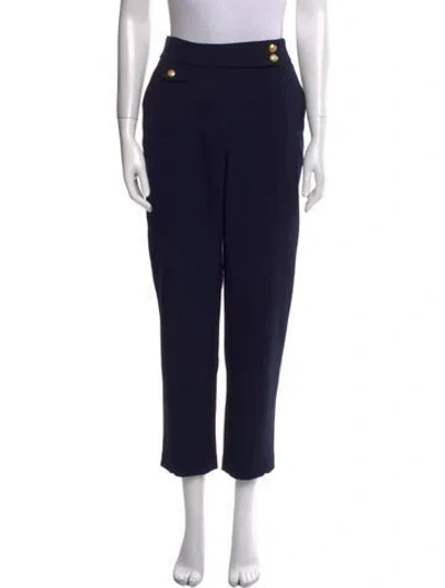 Pre-owned Veronica Beard Straight Leg Pants In Black