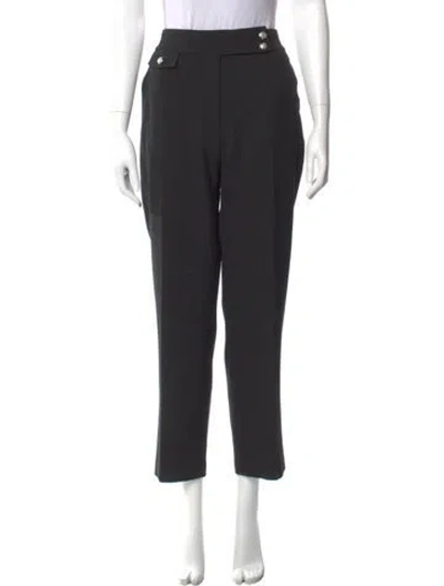 Pre-owned Veronica Beard Straight Leg Pants In Black