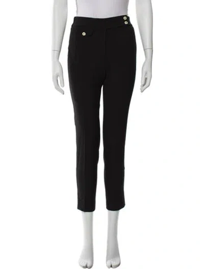 Pre-owned Veronica Beard Straight Leg Pants In Black