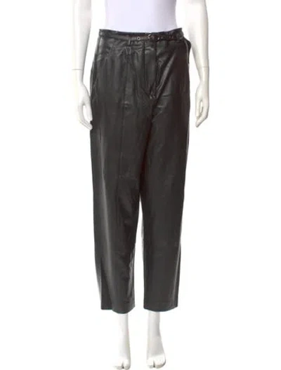 Pre-owned Veronica Beard Straight Leg Pants In Black