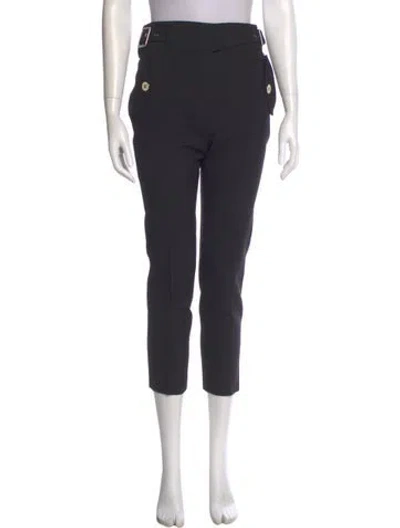 Pre-owned Veronica Beard Straight Leg Pants In Black