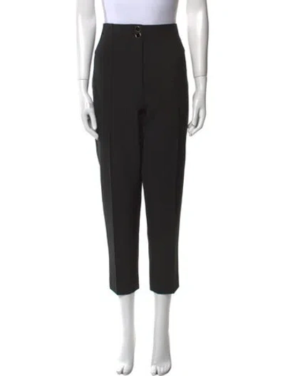 Pre-owned Veronica Beard Straight Leg Pants In Black