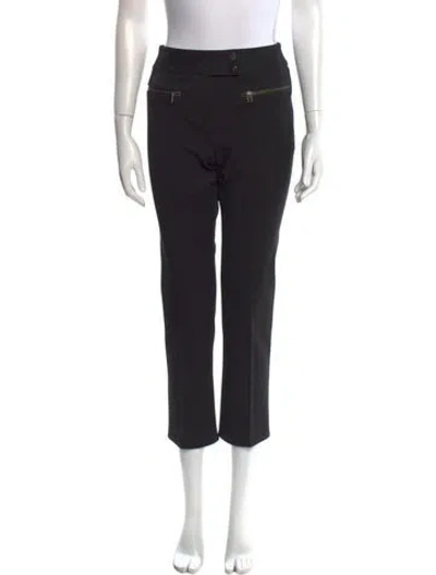 Pre-owned Veronica Beard Straight Leg Pants In Black