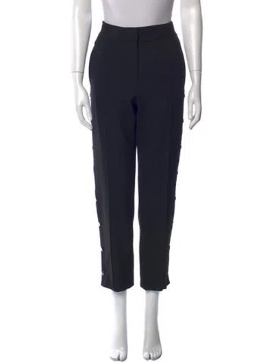 Pre-owned Veronica Beard Straight Leg Pants In Black