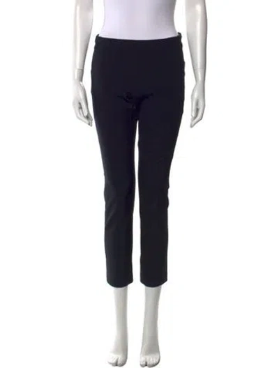 Pre-owned Veronica Beard Straight Leg Pants In Black