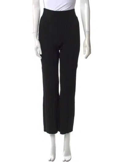 Pre-owned Veronica Beard Straight Leg Pants In Black