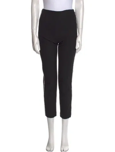 Pre-owned Veronica Beard Straight Leg Pants In Black