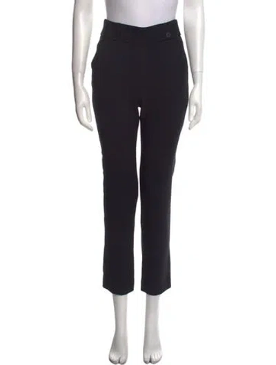 Pre-owned Veronica Beard Straight Leg Pants In Black