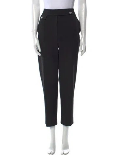 Pre-owned Veronica Beard Straight Leg Pants In Black