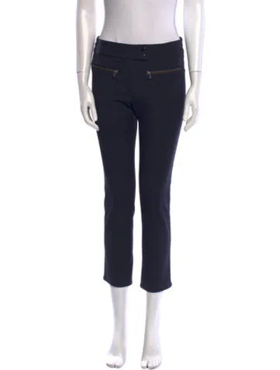 Pre-owned Veronica Beard Straight Leg Pants In Black
