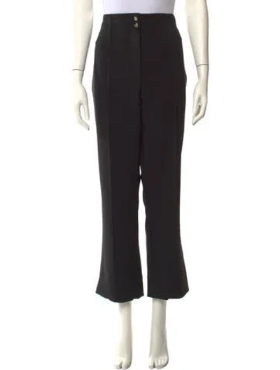 Pre-owned Veronica Beard Straight Leg Pants In Black