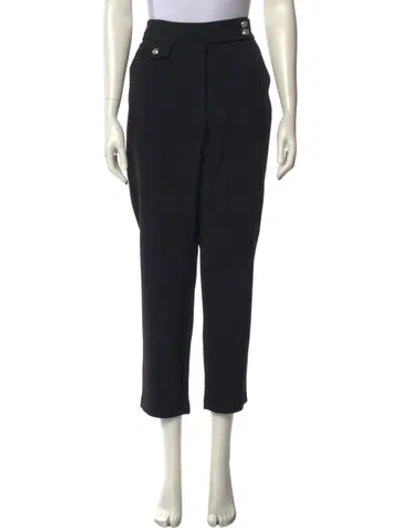 Pre-owned Veronica Beard Straight Leg Pants In Black