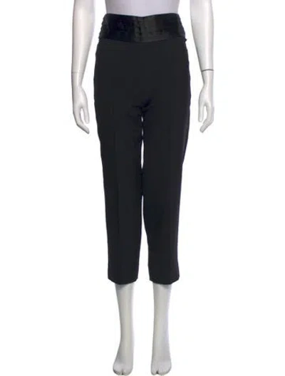 Pre-owned Veronica Beard Straight Leg Pants In Black