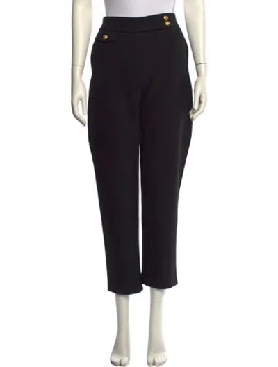 Pre-owned Veronica Beard Straight Leg Pants In Black