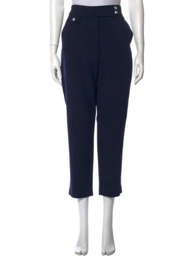 Pre-owned Veronica Beard Straight Leg Pants In Black