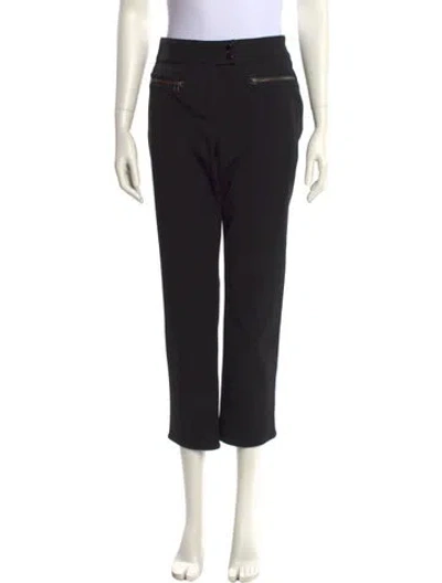 Pre-owned Veronica Beard Straight Leg Pants In Black