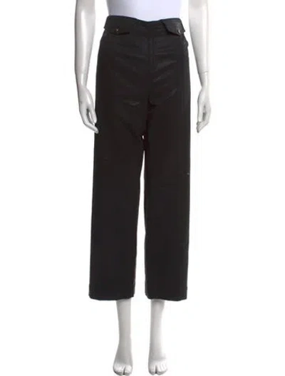 Pre-owned Veronica Beard Straight Leg Pants In Black