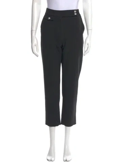 Pre-owned Veronica Beard Straight Leg Pants In Black