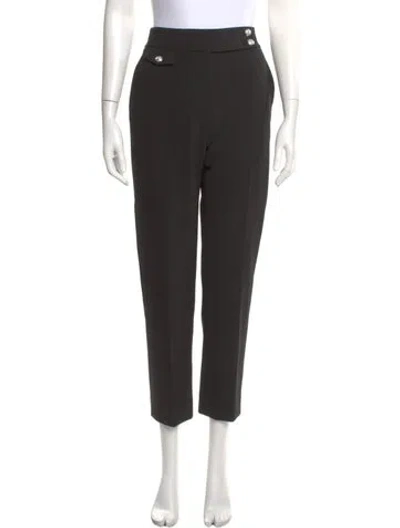 Pre-owned Veronica Beard Straight Leg Pants In Black