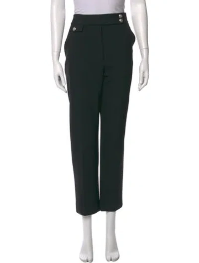 Pre-owned Veronica Beard Straight Leg Pants In Black
