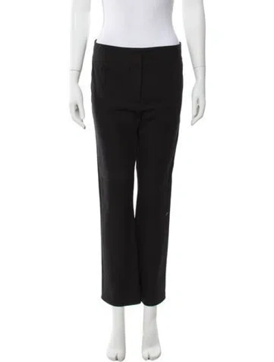 Pre-owned Veronica Beard Straight Leg Pants In Black