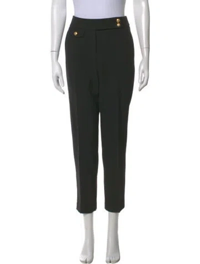 Pre-owned Veronica Beard Straight Leg Pants In Black