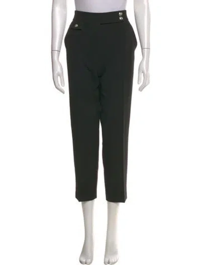 Pre-owned Veronica Beard Straight Leg Pants In Black