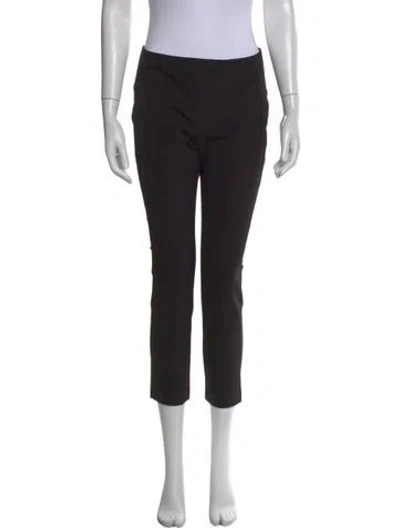 Pre-owned Veronica Beard Straight Leg Pants In Black