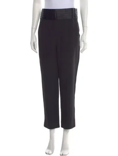 Pre-owned Veronica Beard Straight Leg Pants In Black