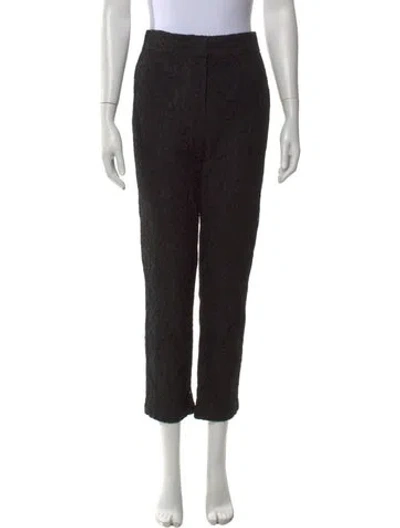 Pre-owned Veronica Beard Straight Leg Pants In Black