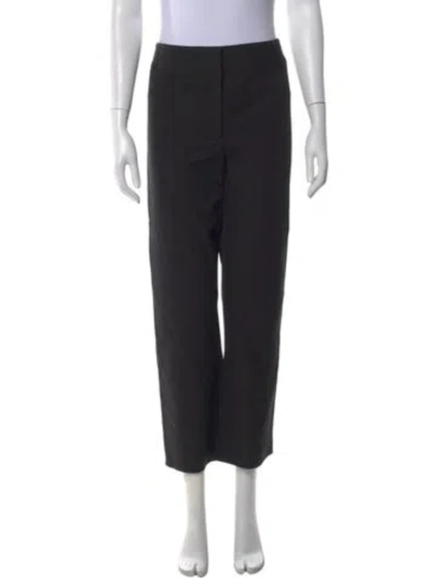 Pre-owned Veronica Beard Straight Leg Pants In Black