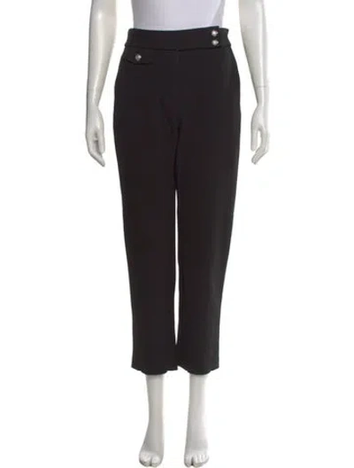 Pre-owned Veronica Beard Straight Leg Pants In Black
