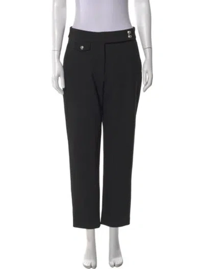 Pre-owned Veronica Beard Straight Leg Pants In Black